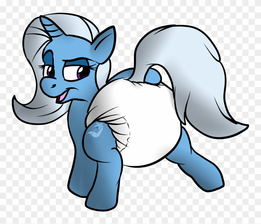 Trixie Is A Diaper Butt - Pony In Diaper By Hodgepodgedl #1149756