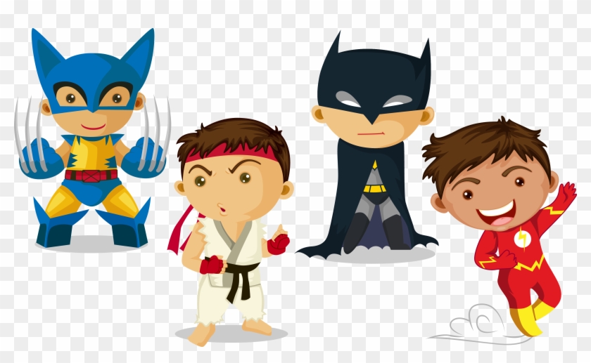 Clark Kent Superhero Child - Super Hero Kids Vector #1149892