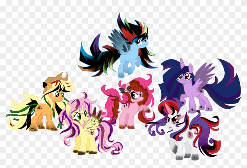 Alicorn, Applejack, Artist - Mlp Evil Mane 6 #1149909