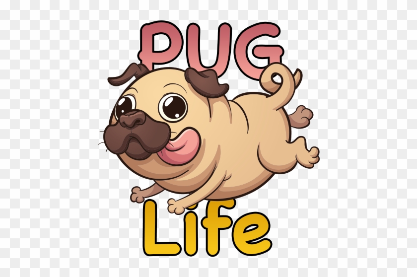 Pug Emoji & Stickers Messages Sticker-10 - Cartoon Picture Of Pugs #1150024