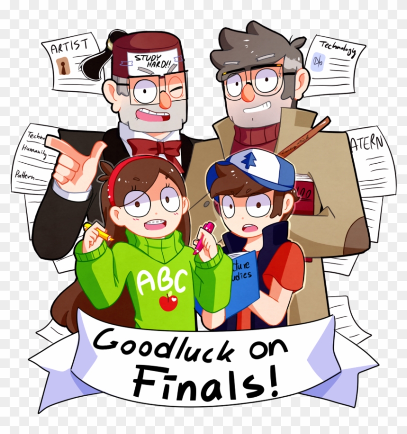 Luck Clipart Hard Test - Good Luck On Finals Cartoon #1150135