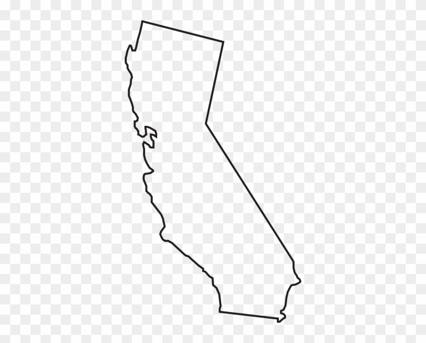 California Outline Clip Art - Easy Drawing Of California #1150230