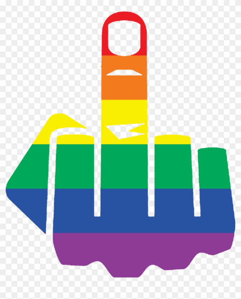 Lgbt Middle Finger By Akhnaton-ii - Gay Pride Middle Finger #1150314