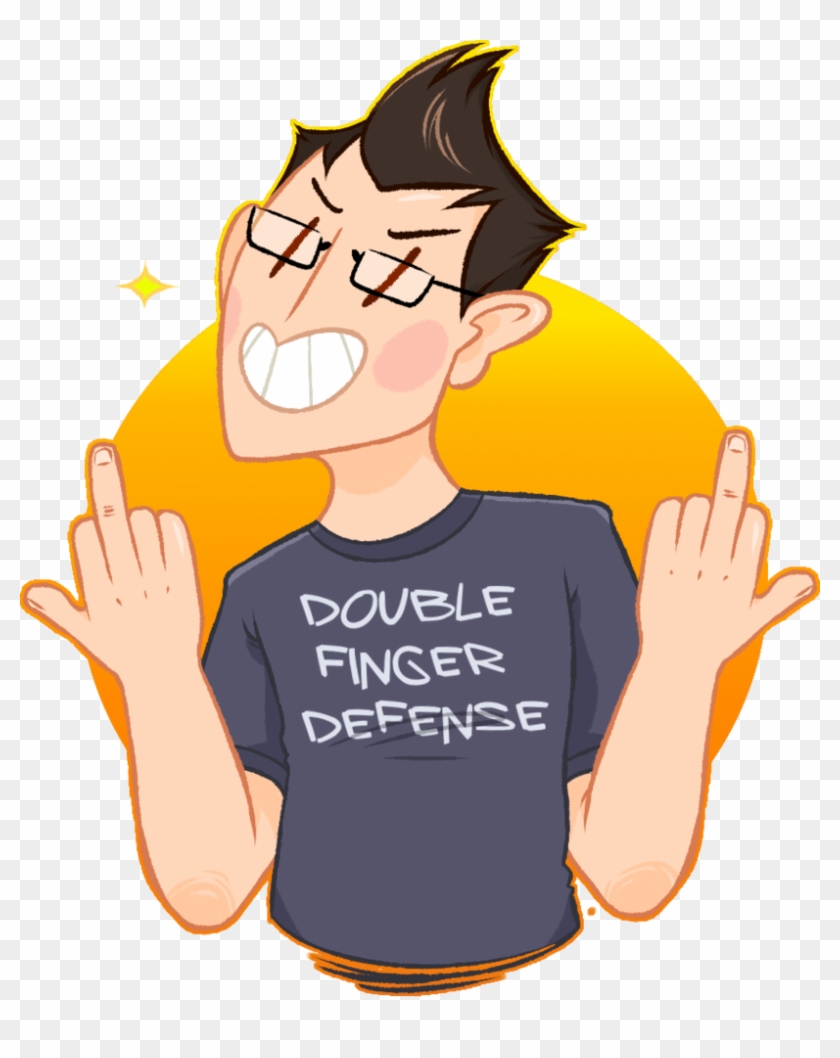 Double-finger Defense By Captainkraid - Clip Art #1150333