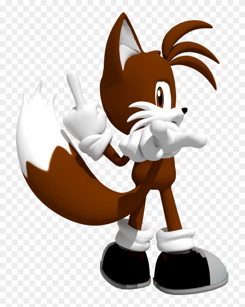 Matthew The Fox Middle Finger Render By Matiprower - Cartoon #1150337