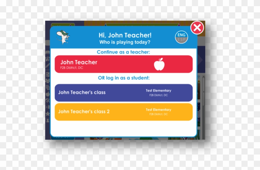 Image Of Popup When Parent Or Teacher Logs In To Footsteps2brilliance - Screenshot #1150418