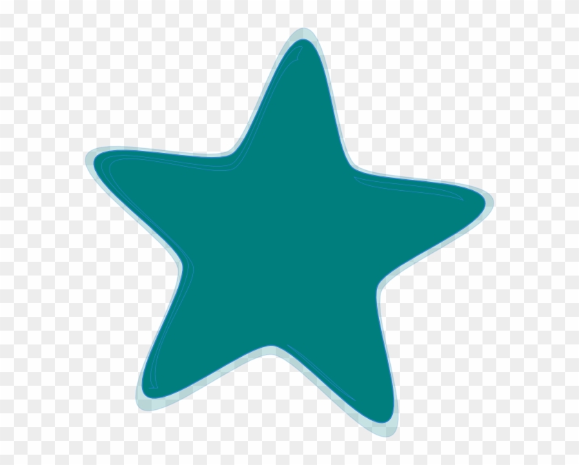 Teal Star Cliparts - Teal Star Clipart #1150491