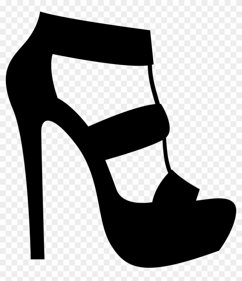 Strap Platform Heels Comments - High Heel Vector #1150527