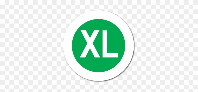 "xl" Extra Large Garment Stickers - Sunnycare #7004 1000/1cases Anti-microbial Vinyl Disposable #1150652