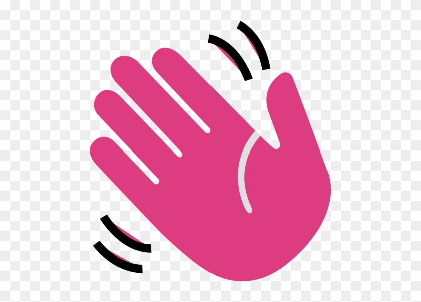Waving Hand Sign M F - Bye Emoji Png Transparent #1150690