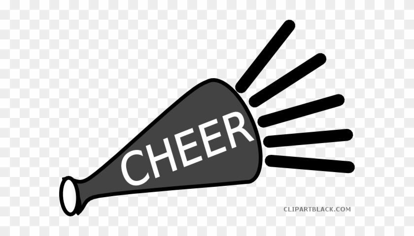 Cheerleader Megaphone Tools Free Black White Clipart - Keep Calm #1150805