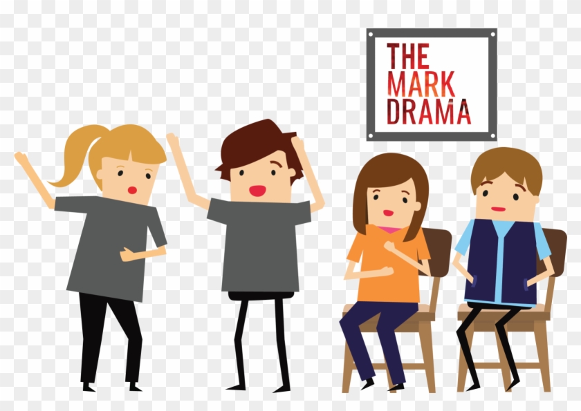 Students From Afes Australia Put On The Mark Drama, - Cartoon - Free  Transparent PNG Clipart Images Download