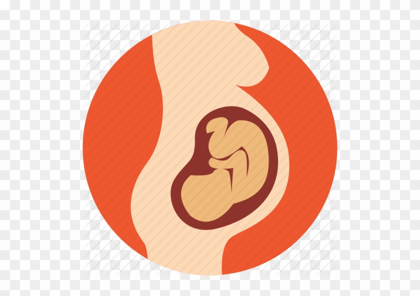 Womb Clipart Baby Fetus - Cute Pregnant Icon Png #1150887