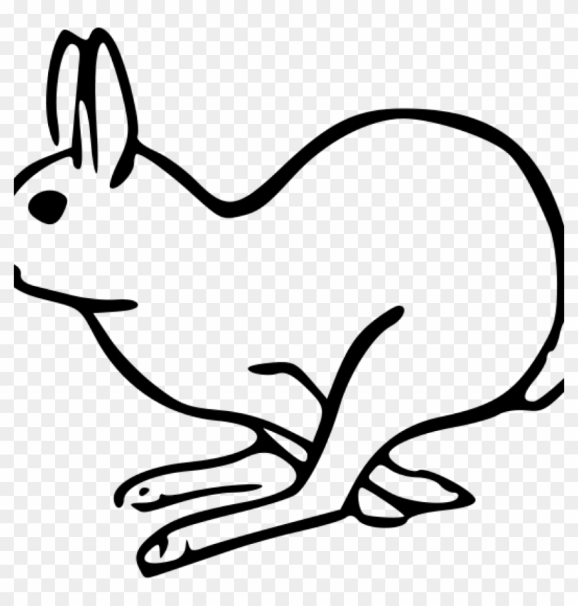 Bunny Clipart Free Bunny Clipart Black And White Clipart - Rabbit Clip Art #1150941