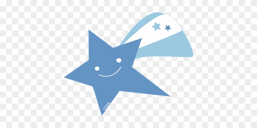 Comet Falling Star Shooting Star Blue Tail - Blue Shooting Star Png #1151007