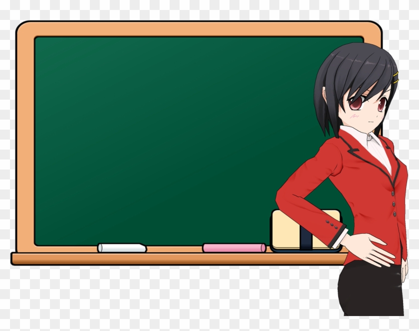Teachers Day Download Android Illustration - Blackboard With Teacher Anime  - Free Transparent PNG Clipart Images Download