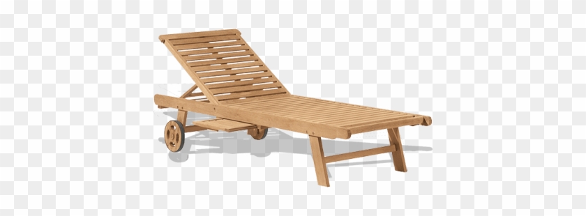 Wooden Beach Lounge Chair - Deckchair #1151114