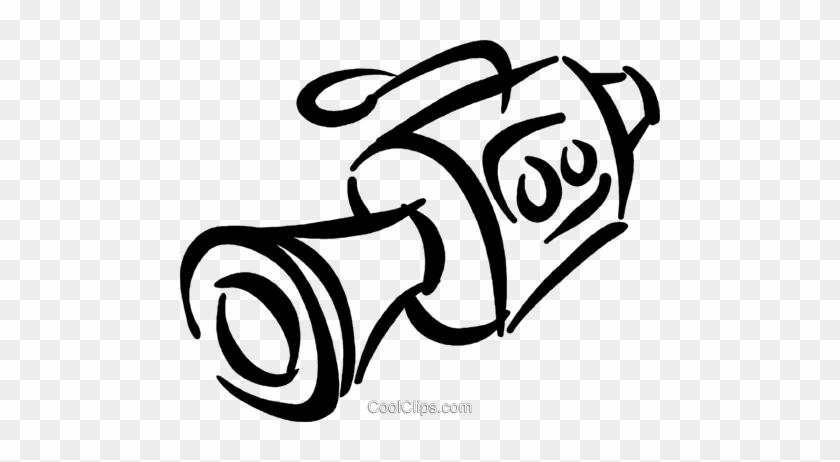 Video Camera Royalty Free Vector Clip Art Illustration - Video Camera Line Art Transparent #1151126