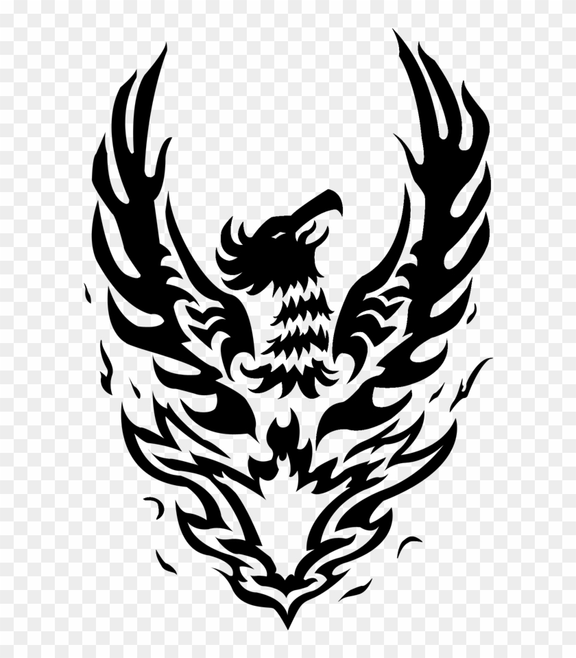 Phoenix Tattoo Vector By With Tattoo Phoenix - Phoenix Tattoo Transparent #1151141