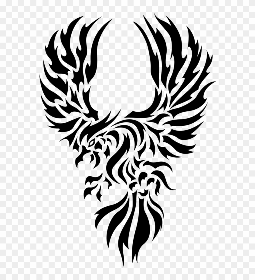 Eagle Tattoo Style Art Vector - Philippine Eagle Vector Drawing #1151163