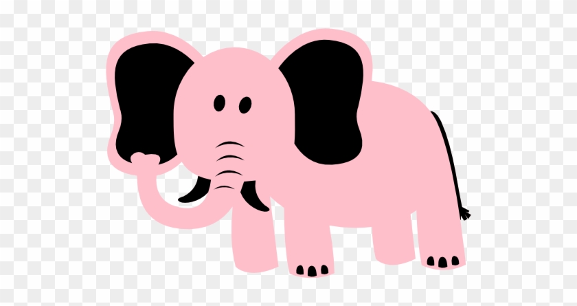 Elephant Pink Clip Art - 3drose Dpp_182458_1 Print Of Purple Elephant #1151187