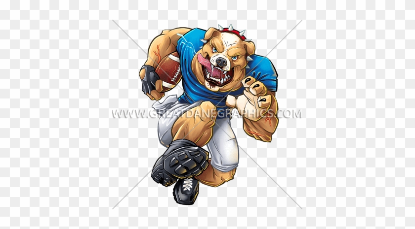 Bulldog Football Charge - Bulldog Playing Football #1151260