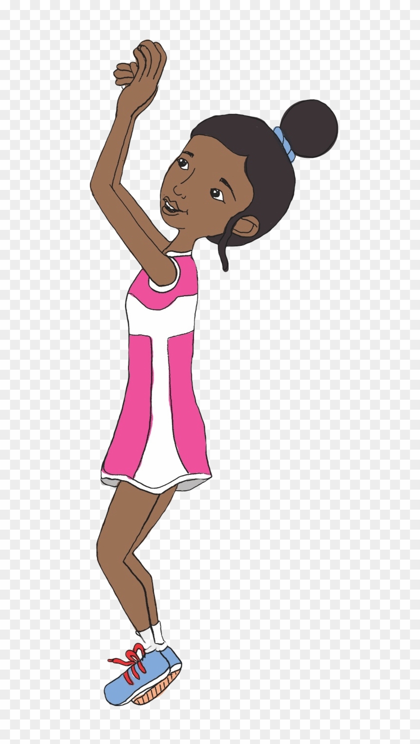 Netball Clipart Netball Girl - Cartoon #1151423