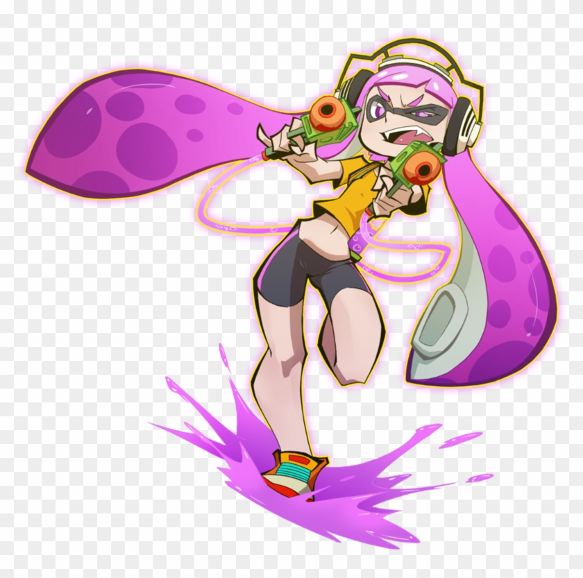 Inkling Girl By The Pink Pirate - Splatoon Pink Inkling Girl #1151438