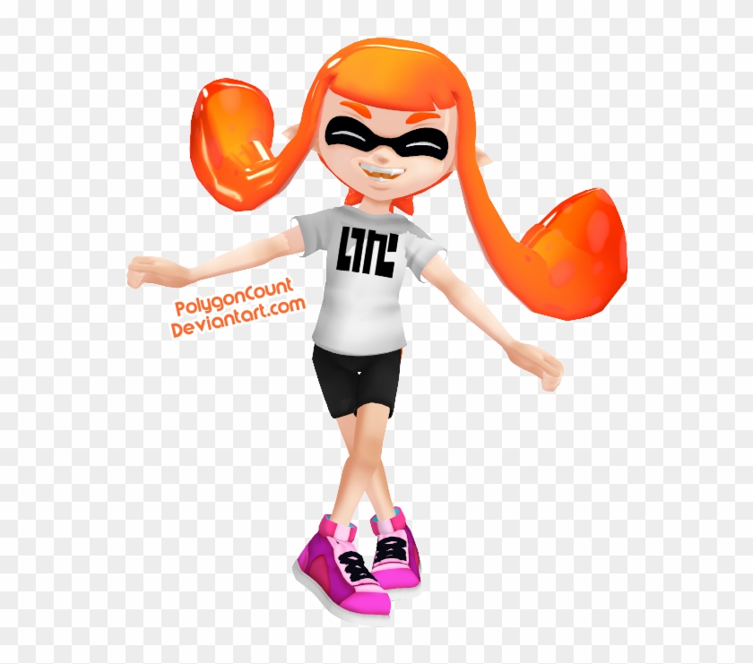 Inkling Girl Model By Polygoncount - Inkling Girl Model #1151440