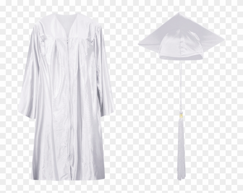 White - Graduation Toga For Elementary #1151488