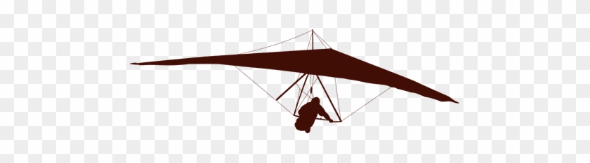 Hang Gliding Flight Silhouette - Asa Delta Png #1151703