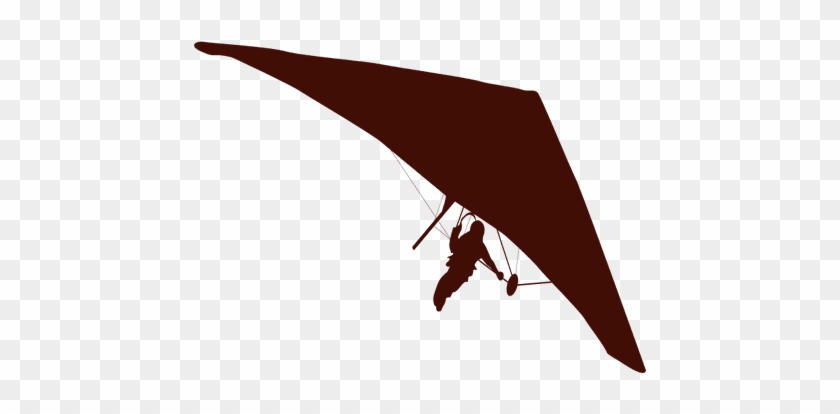 Hang Gliding Flight Silhouette - Siluetas Ala Delta Png #1151734