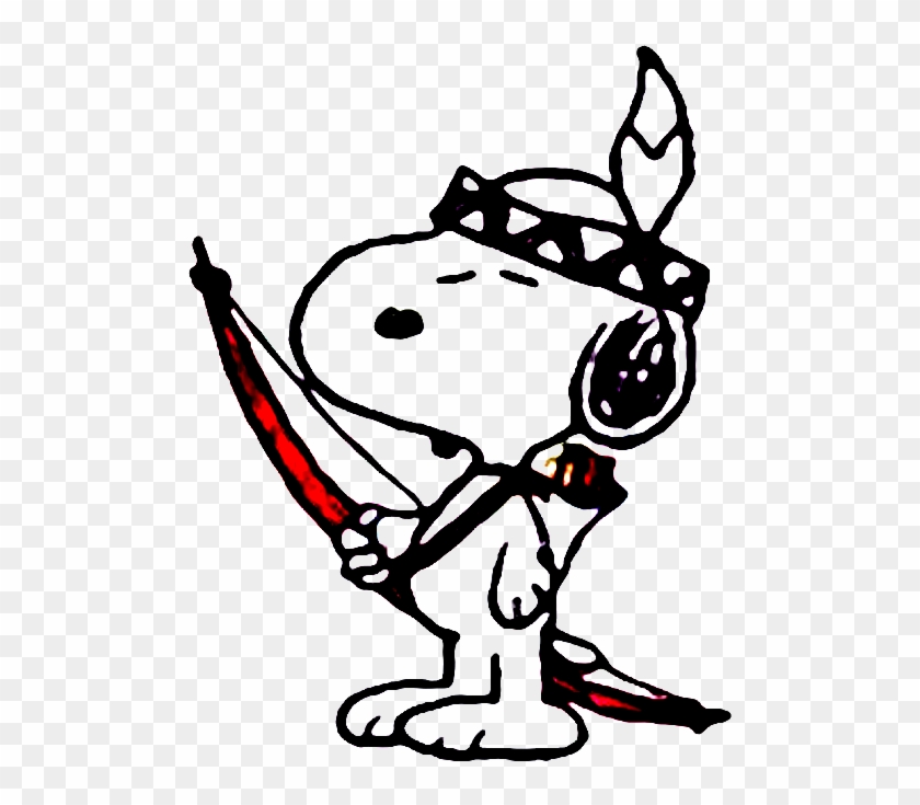 Indian Beagle By Bradsnoopy97 - Snoopy As A Indian #1151945