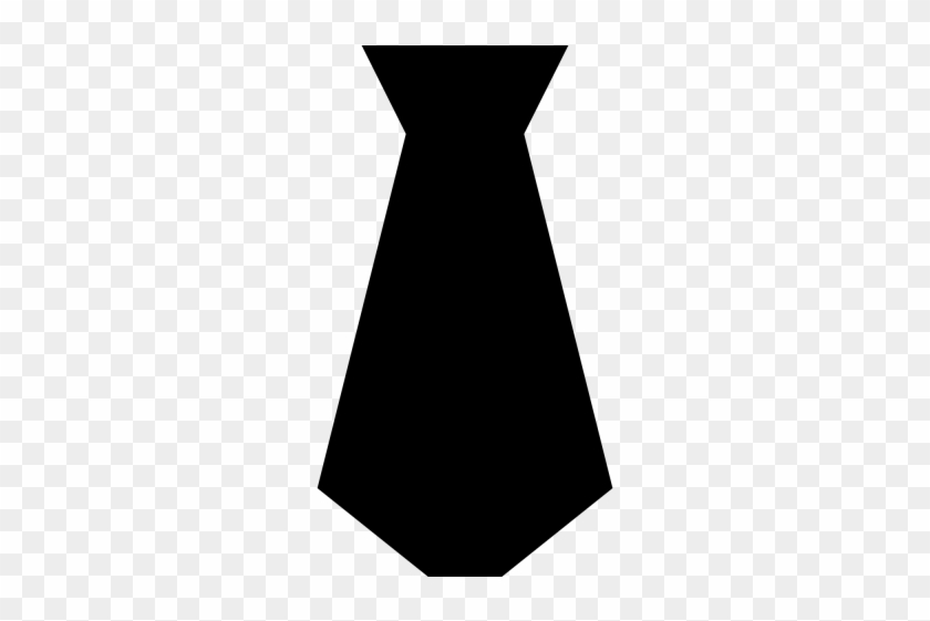 Tie Clipart Silhouette - Neck Tie Clip Art Black #1152058