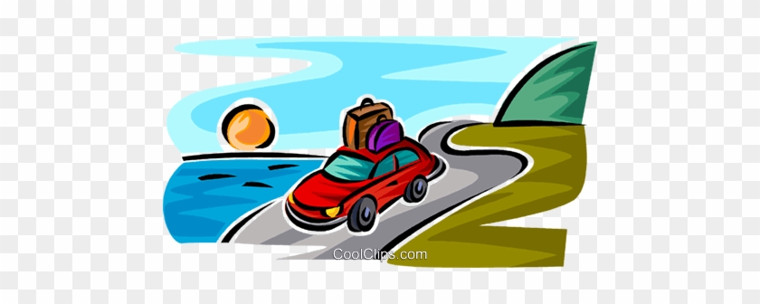 Carro Com Bagagem No Teto Livre De Direitos Vetores - Clip Art #1152245