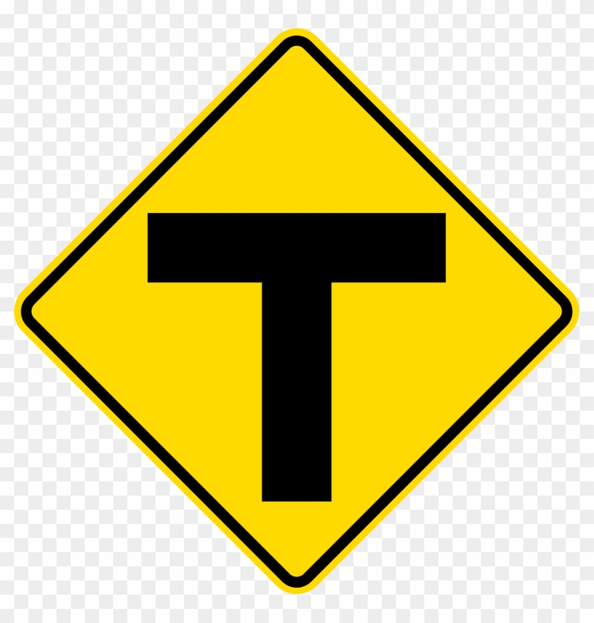 Traffic Signs Clipart For Kids - Intersection Sign #1152338