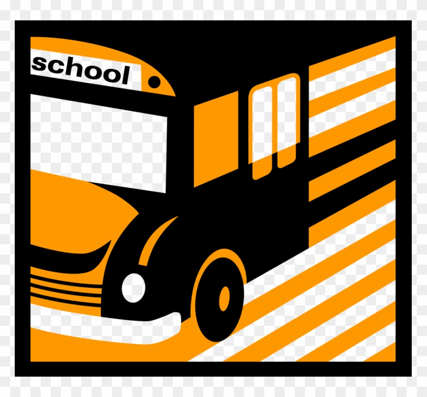 Vector Illustration Of Schoolbus Or School Bus Used - Bus #1152385