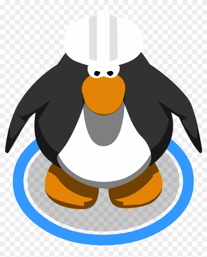 White Hard Hat Ig - Red Penguin Club Penguin #1152493