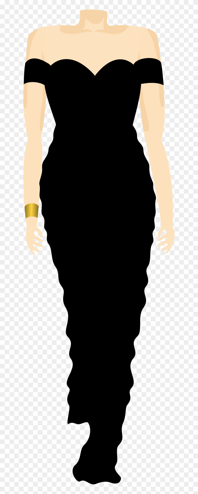 Black Dress, - Clip Art #1152633
