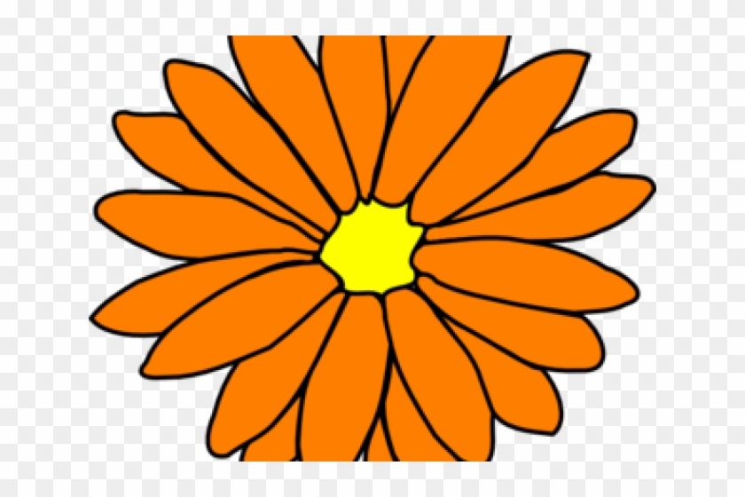 Yellow Flower Clipart Orange - Printable Pictures For Get Well Cards #1152680