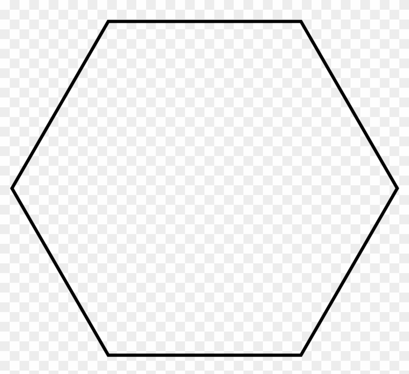 Polygon Clipart Plain - Regular Hexagon #1152719
