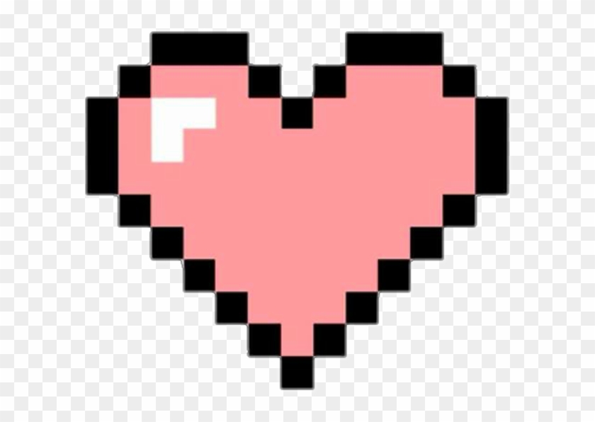 Pink Pixel Heart Transparent #1152727