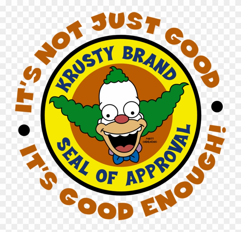 Krusty Brand Seal Of Approval By Pointingmonkey - Simpsons #1152731
