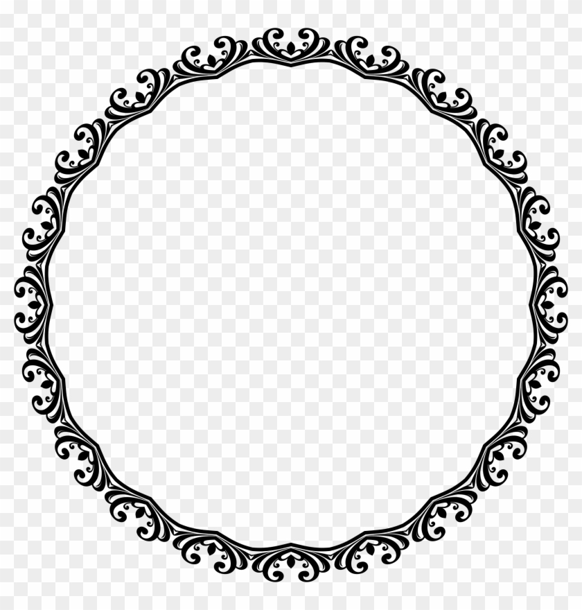 Ornamental Flourish Frame Aggrandized 23 - Love Is A Circle #1152782