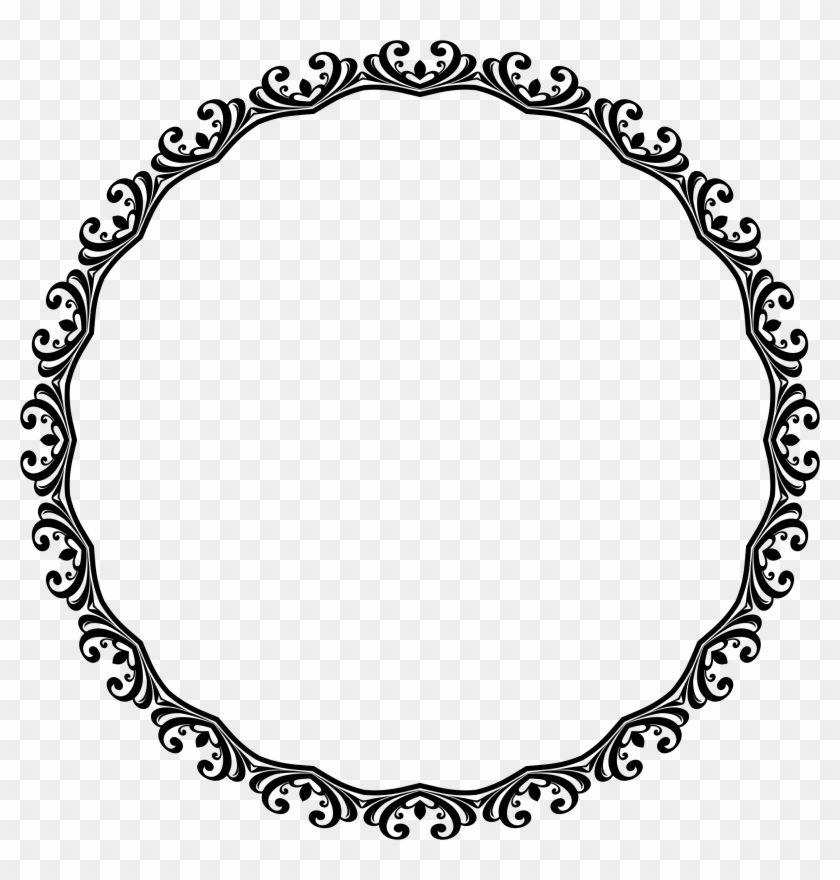 Ornamental Flourish Frame Aggrandized 23 - Love Is A Circle #1152782