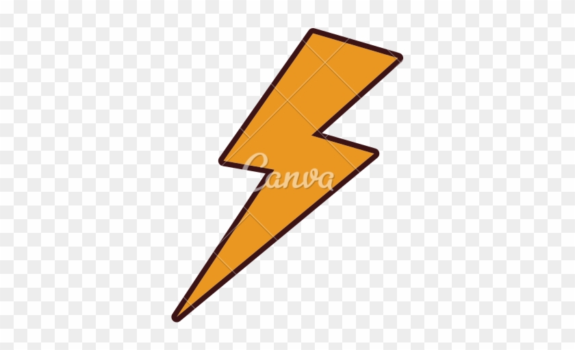 Graphic Lightning Bolt - Clip Art #1152800
