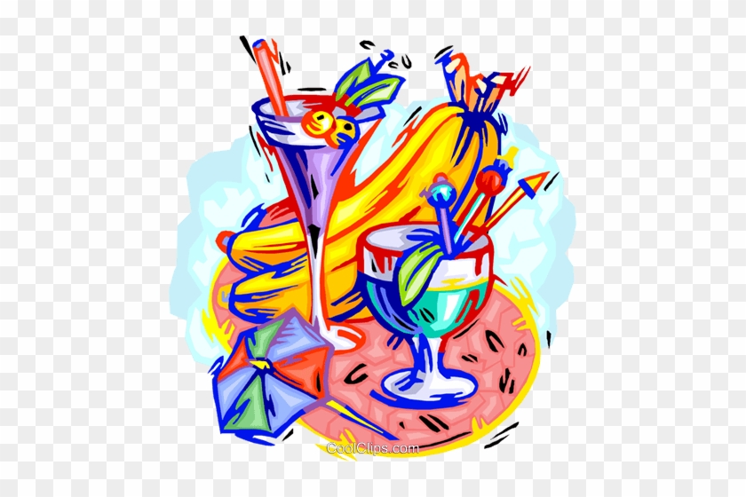 Cool Refreshments Royalty Free Vector Clip Art Illustration - Its Noon Somewhere Metal Parking Sign P-2069 #1152998
