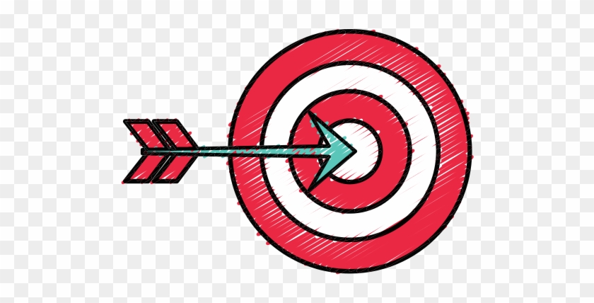 Target With Arrow Icon Illustration - Arrow For Target #1153072