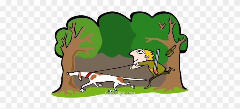 Fox Hunter Royalty Free Vector Clip Art Illustration - English Foxhound #1153095