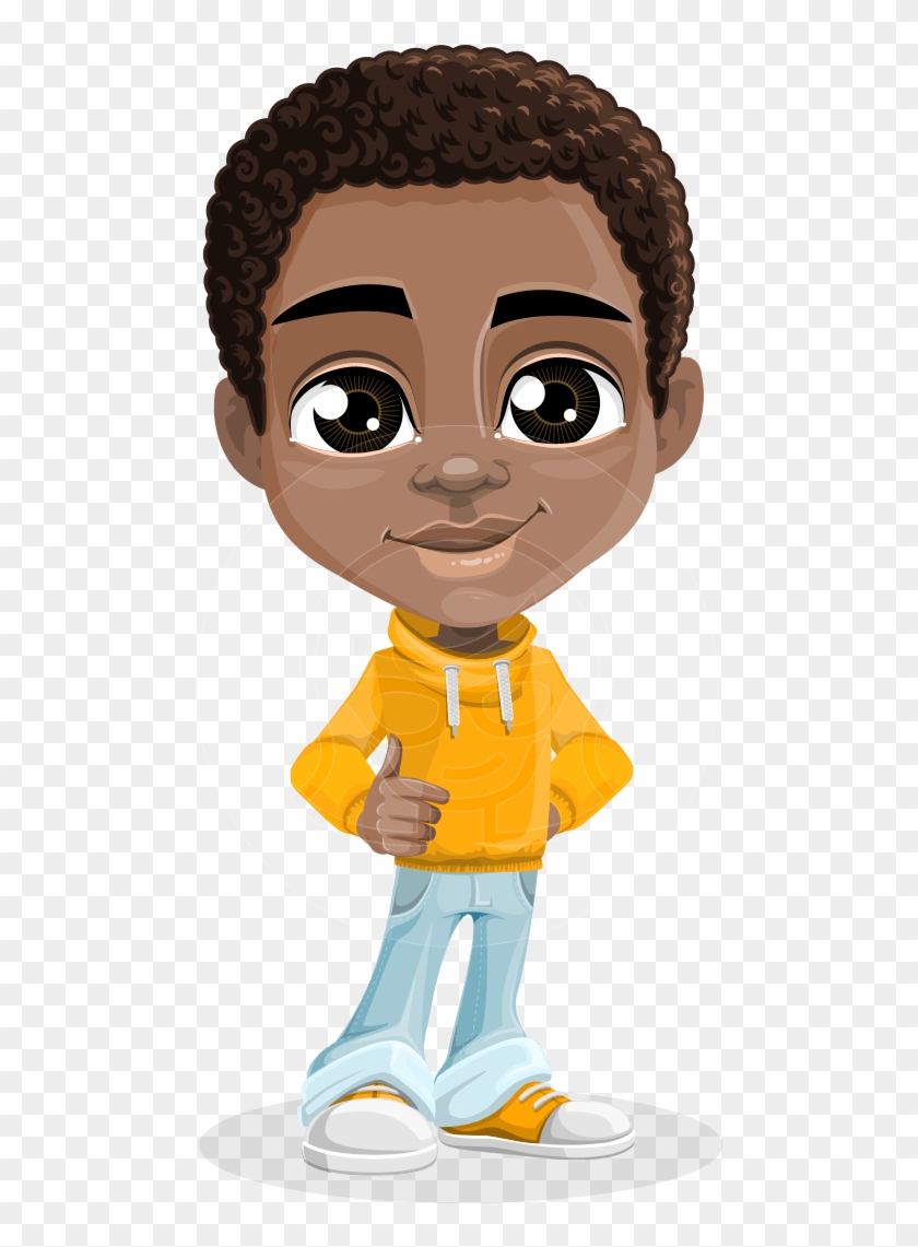 Jorell The Playful African American Boy - African American Boy Cartoon #1153159